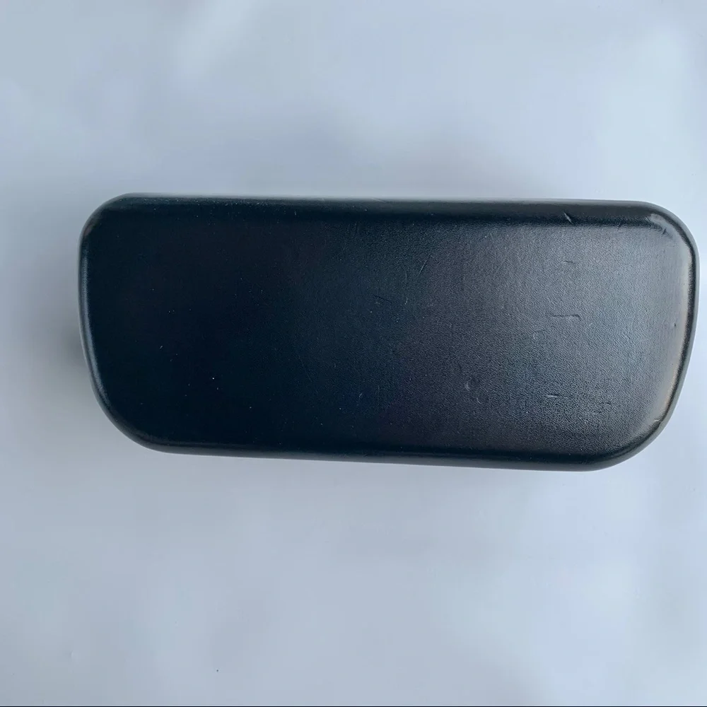 Coach Leather Sunglasses Large Case Black